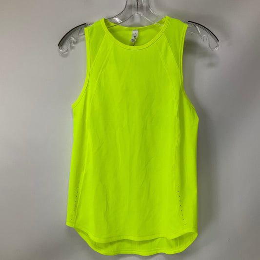 Athletic Tank Top By Lululemon In Yellow, Size: 2