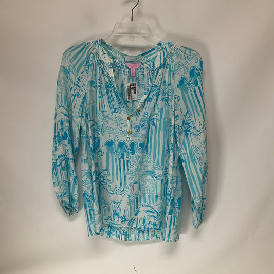 Blue Top Long Sleeve Lilly Pulitzer, Size S