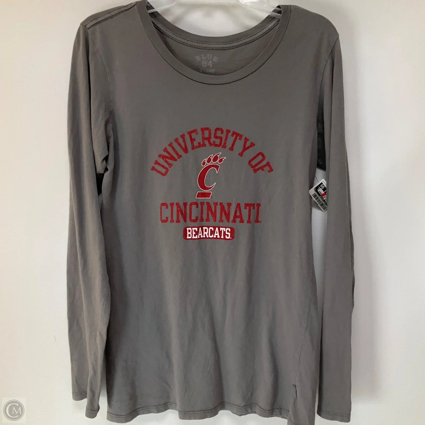 Athletic Top Long Sleeve Crewneck By Clothes Mentor In Grey, Size: Xl