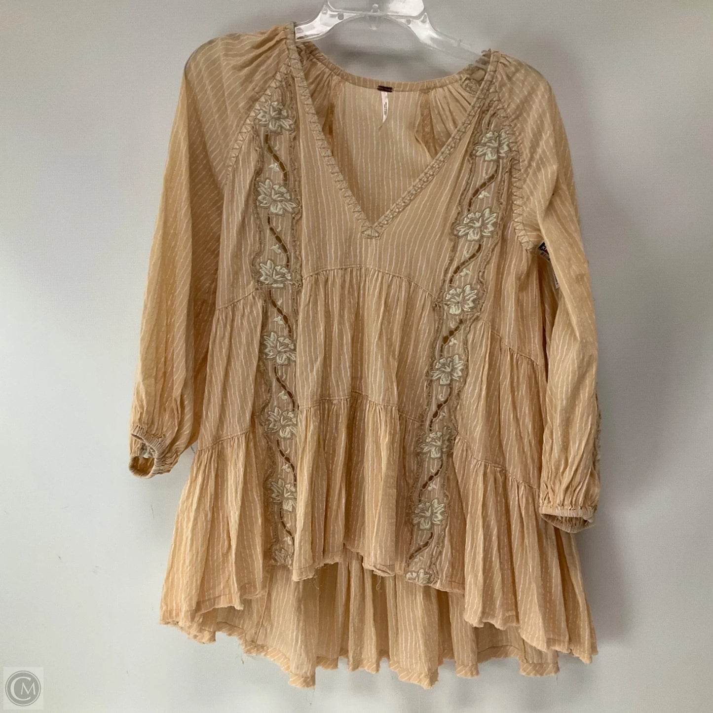 Top Long Sleeve By Free People In Striped Pattern, Size: Xs