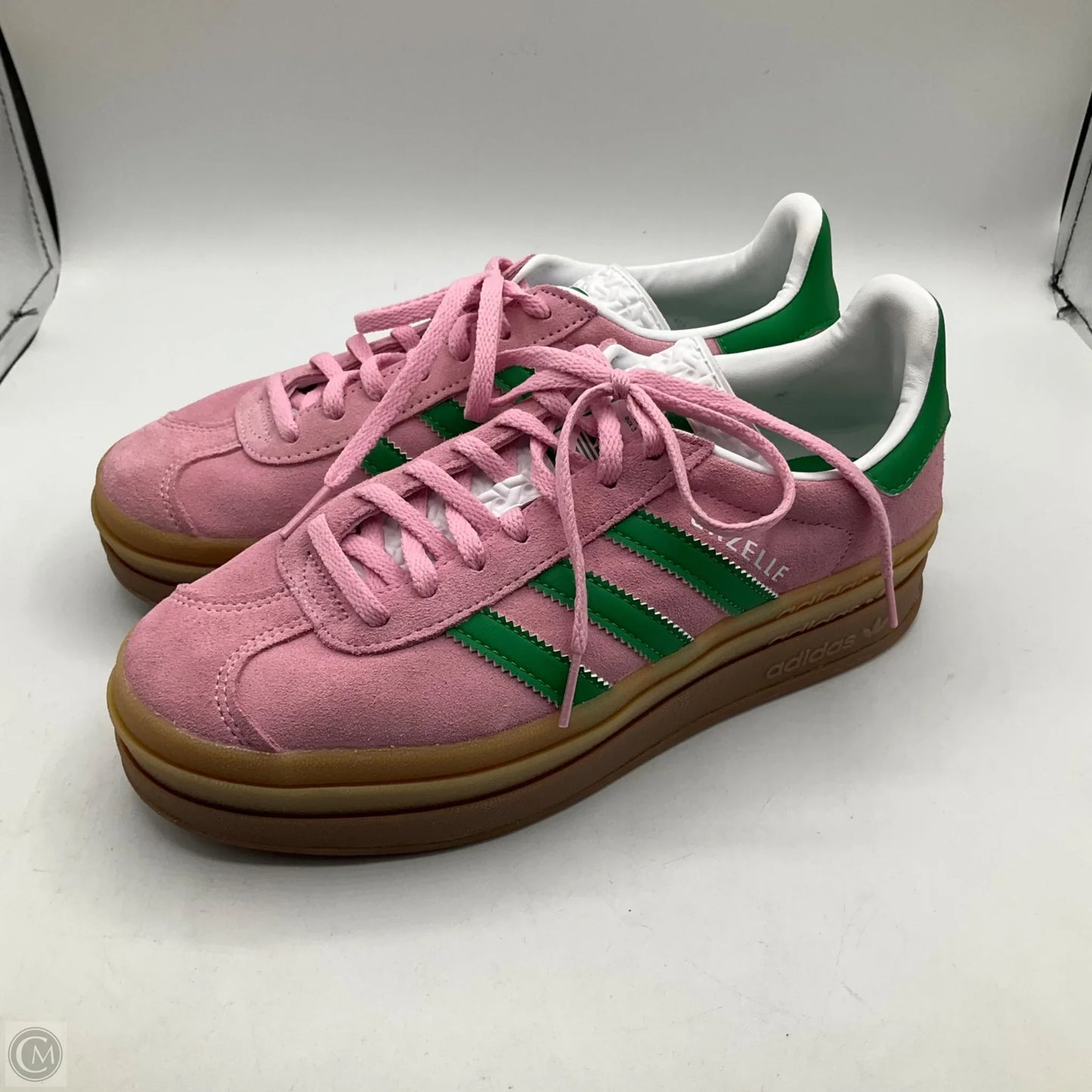 Shoes Sneakers By Adidas In Green & Pink, Size: 7