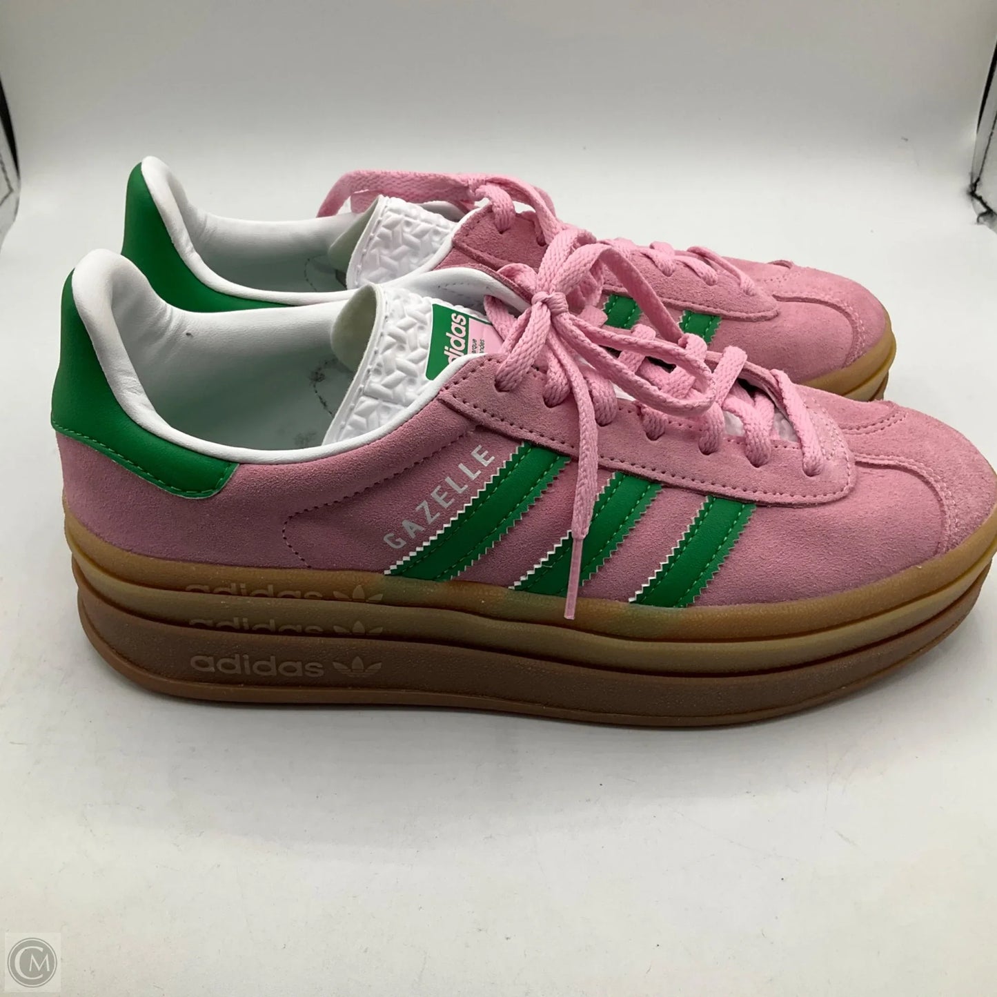 Shoes Sneakers By Adidas In Green & Pink, Size: 7