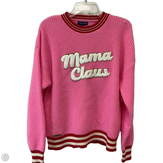Sweater By Simply Southern In Pink, Size: M