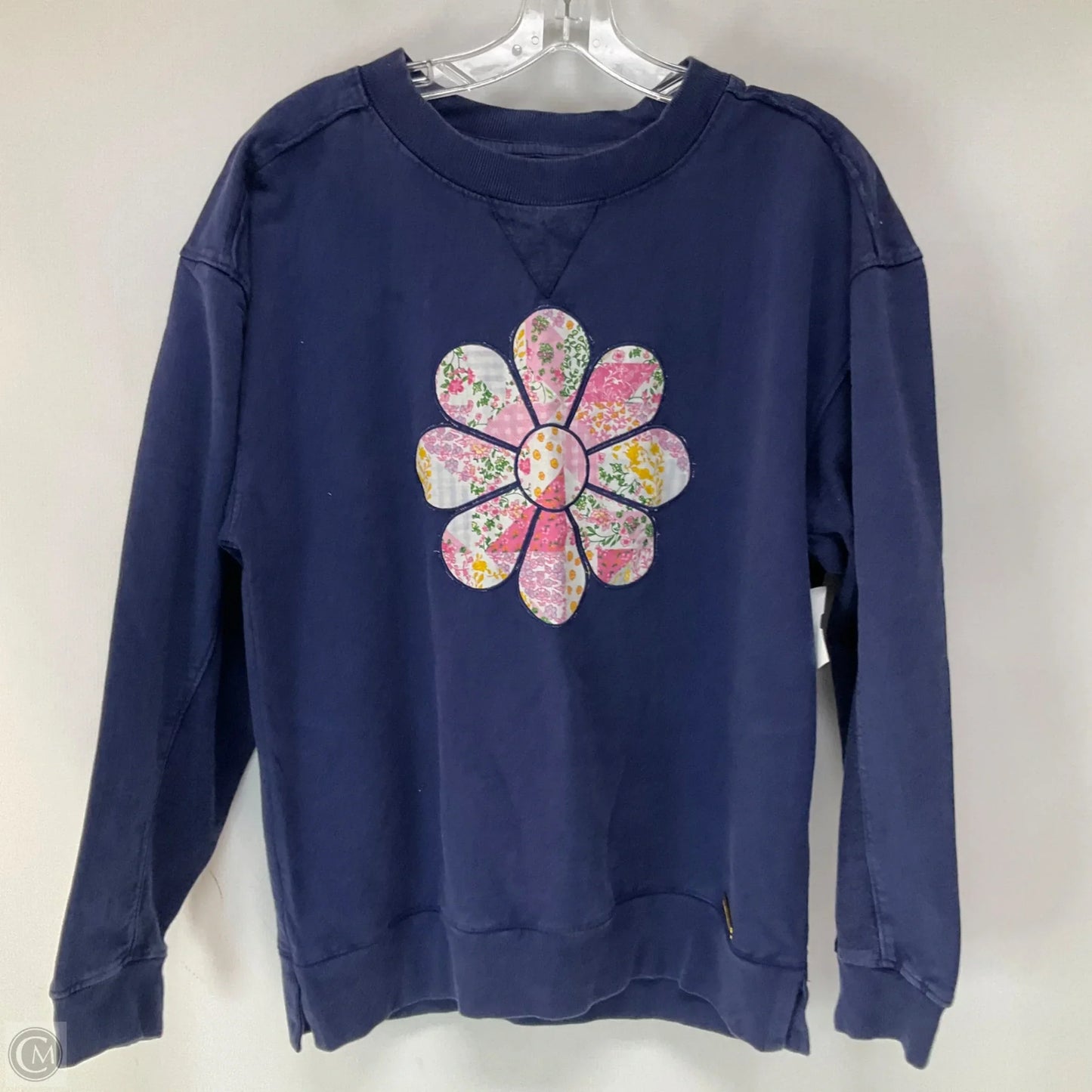 Top Long Sleeve By Simply Southern In Navy, Size: M