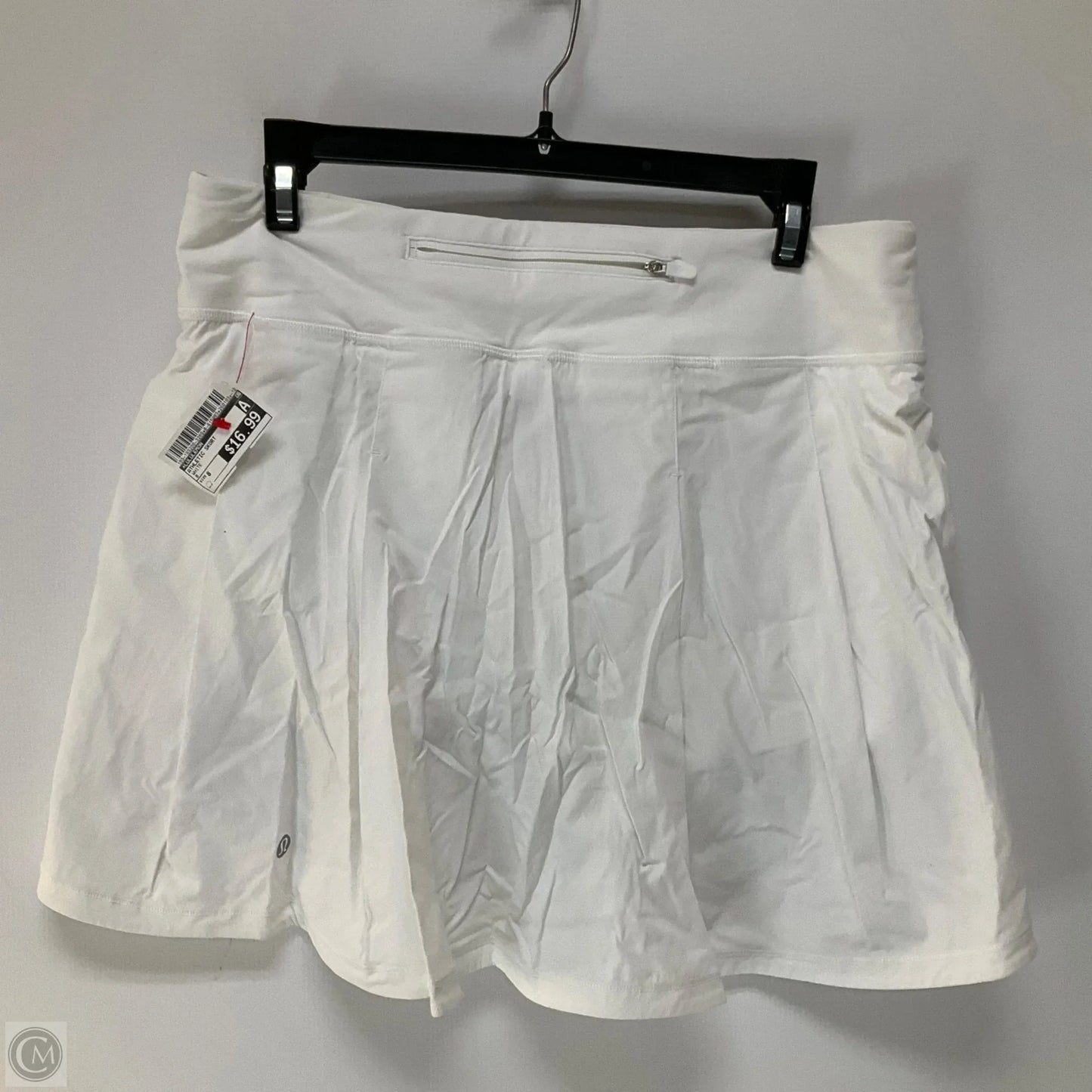 Athletic Skort By Lululemon In White, Size: 8