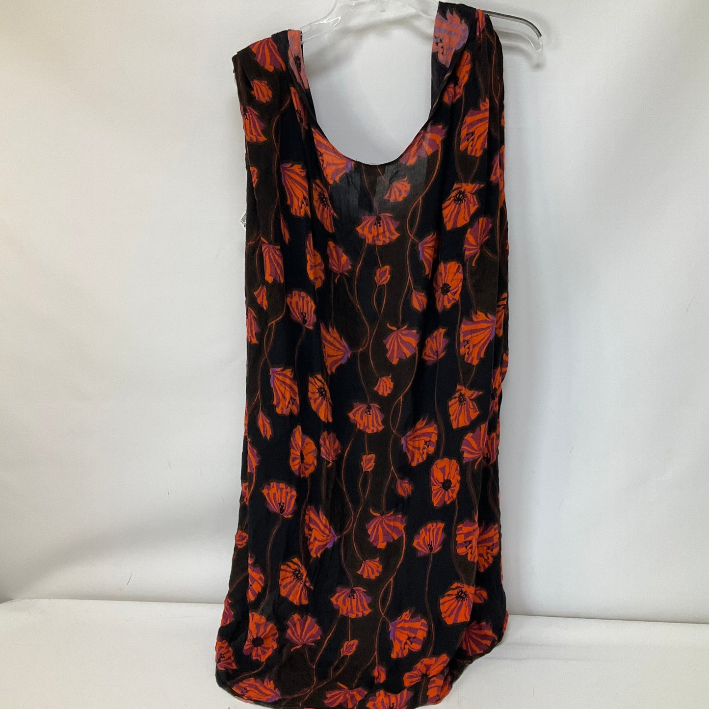 Black & Orange Tunic Short Sleeve Free People, Size Onesize