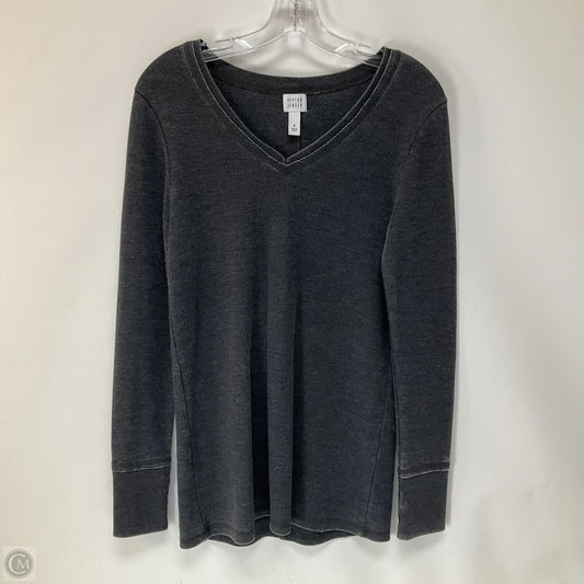 Top Long Sleeve By Peyton Jensen In Grey, Size: S