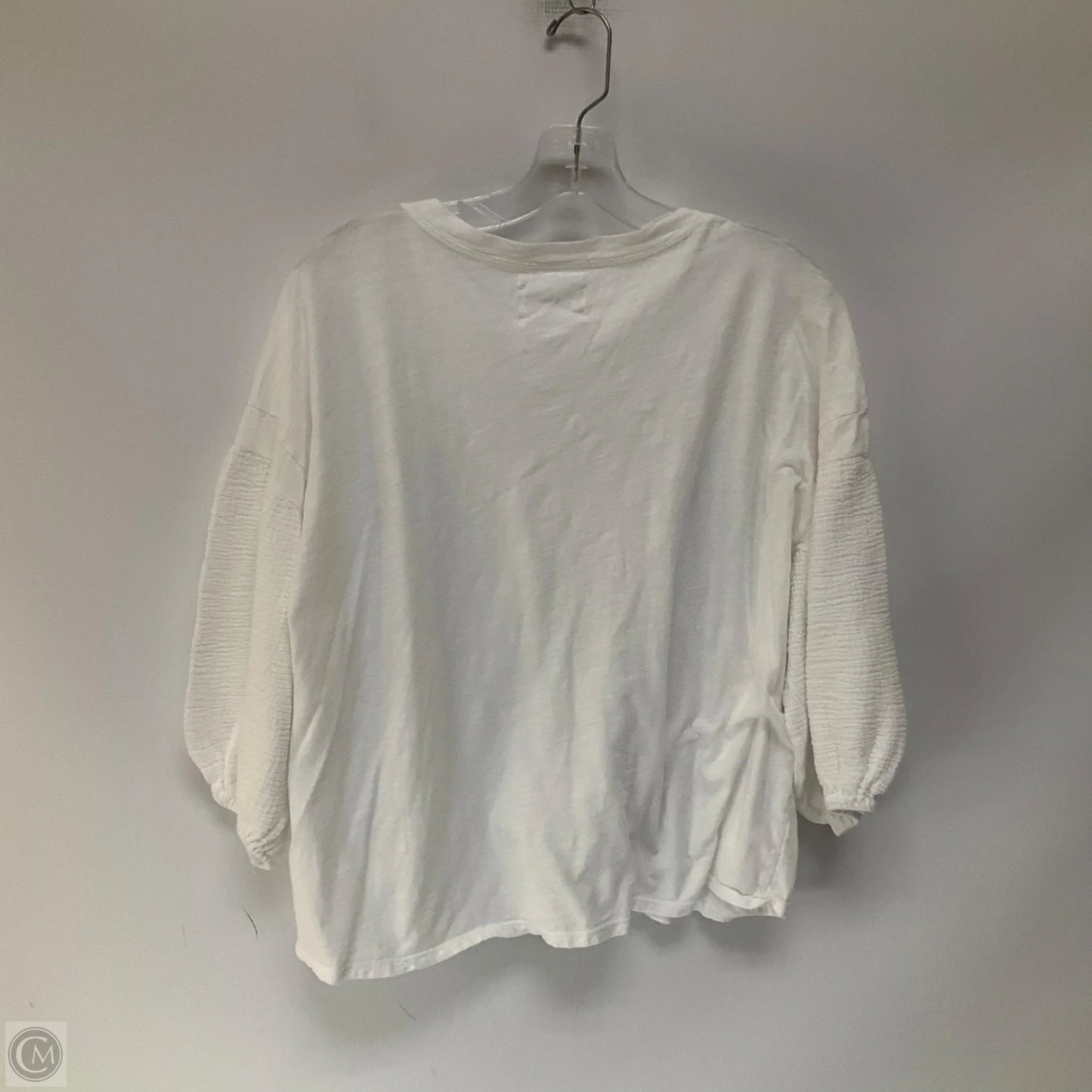 Top Long Sleeve By Velvet In White, Size: M