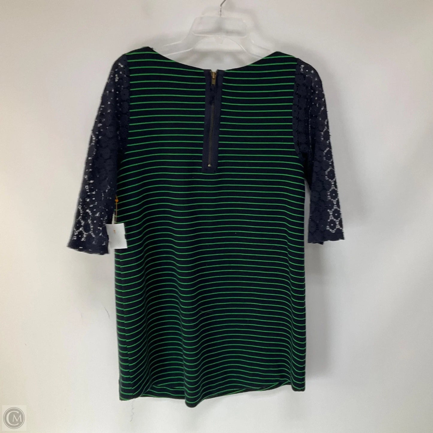 Top 3/4 Sleeve By Anthropologie In Striped Pattern, Size: M