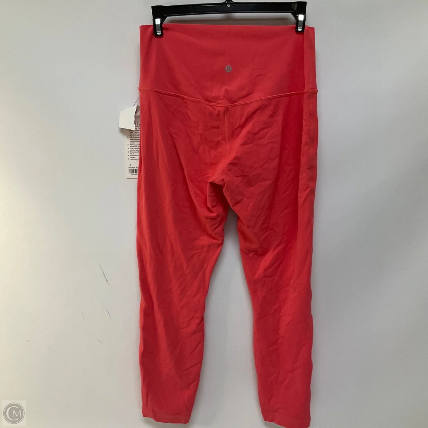 Athletic Leggings By Lululemon In Coral, Size: 10