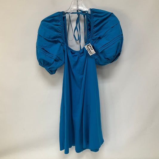 Blue Dress Casual Short Zara, Size S