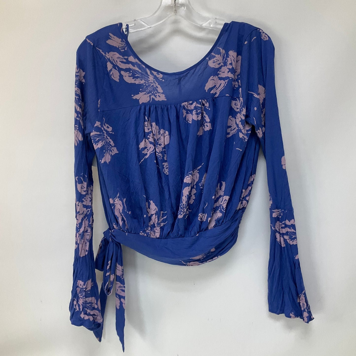 Blue Top Long Sleeve Free People, Size S