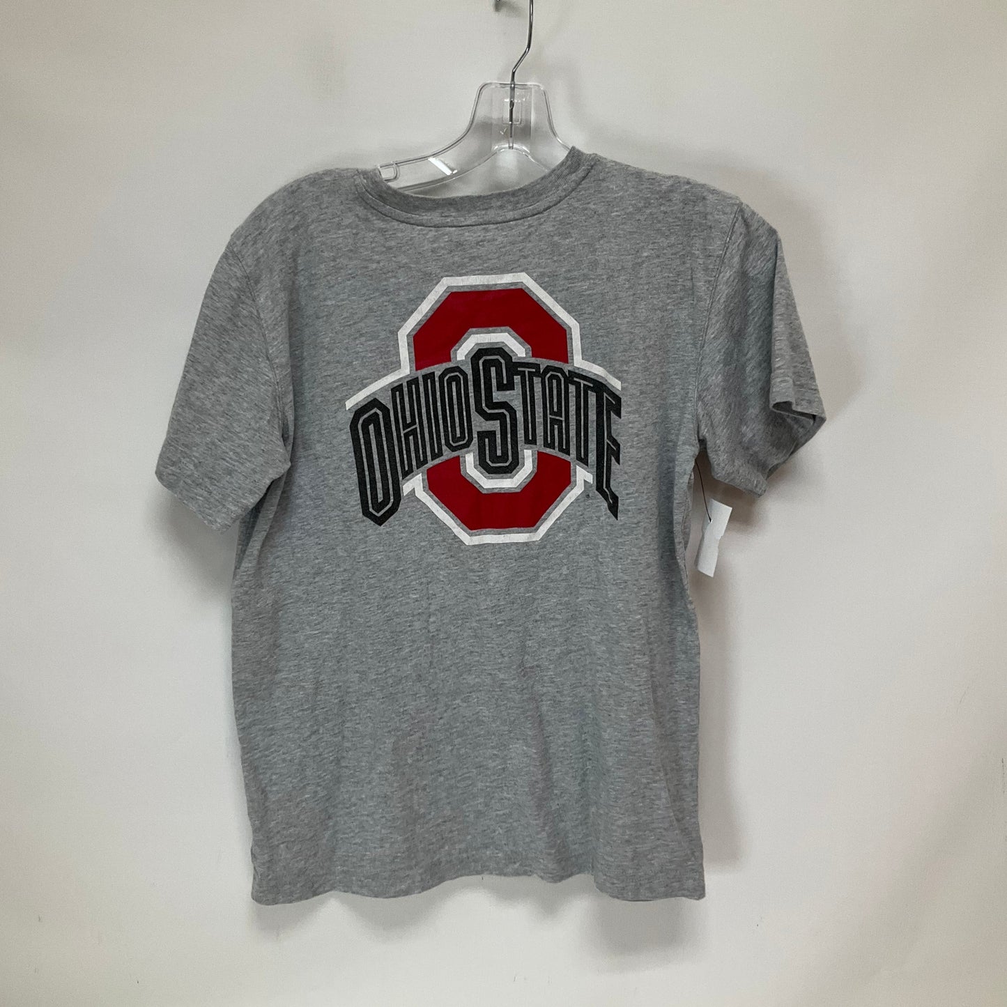 Grey Athletic Top Short Sleeve Nike Apparel, Size L