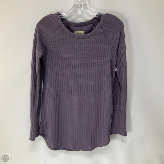 Top Long Sleeve By Chaser In Purple, Size: S