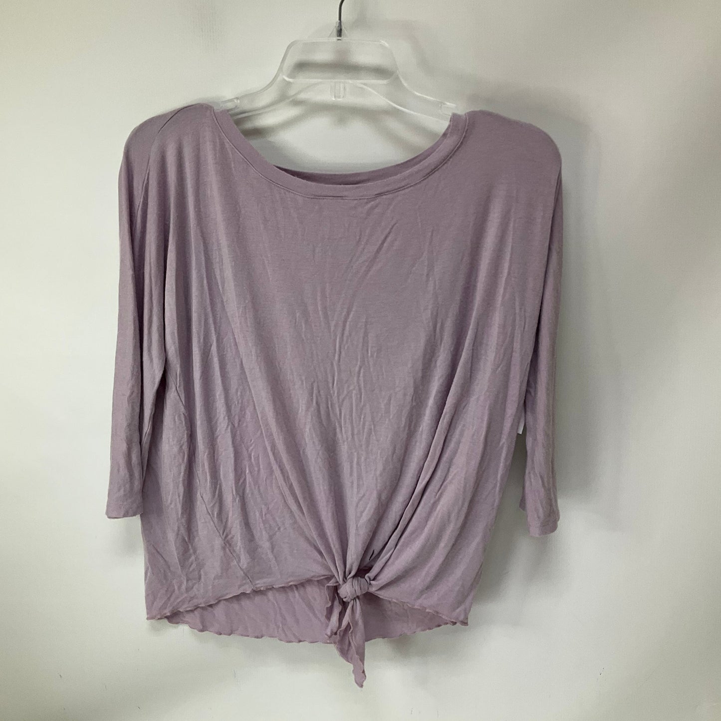 Top 3/4 Sleeve By Michael Stars In Purple, Size: S