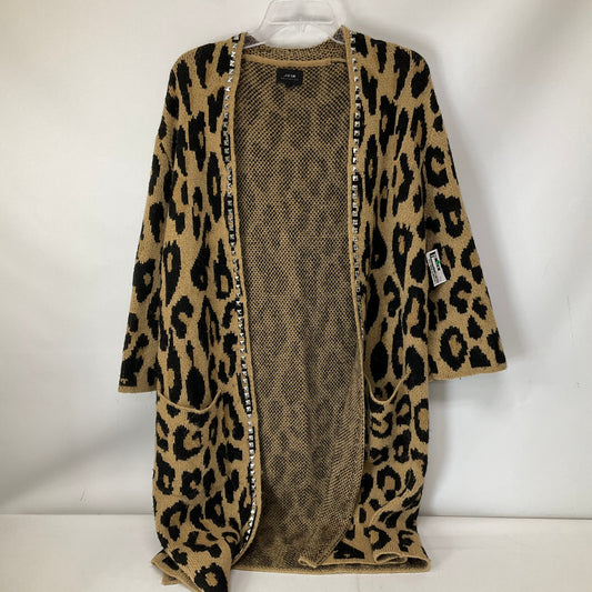 Sweater Cardigan By Joes Jeans In Animal Print, Size: S