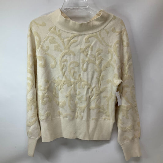 Sweater By Anthropologie In Cream, Size: S