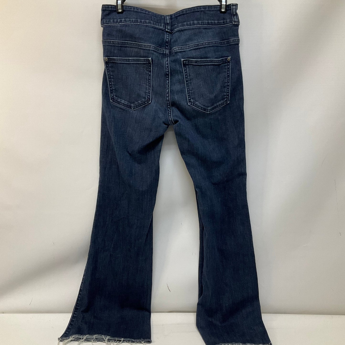 Jeans Flared By Anthropologie In Blue Denim, Size: 8