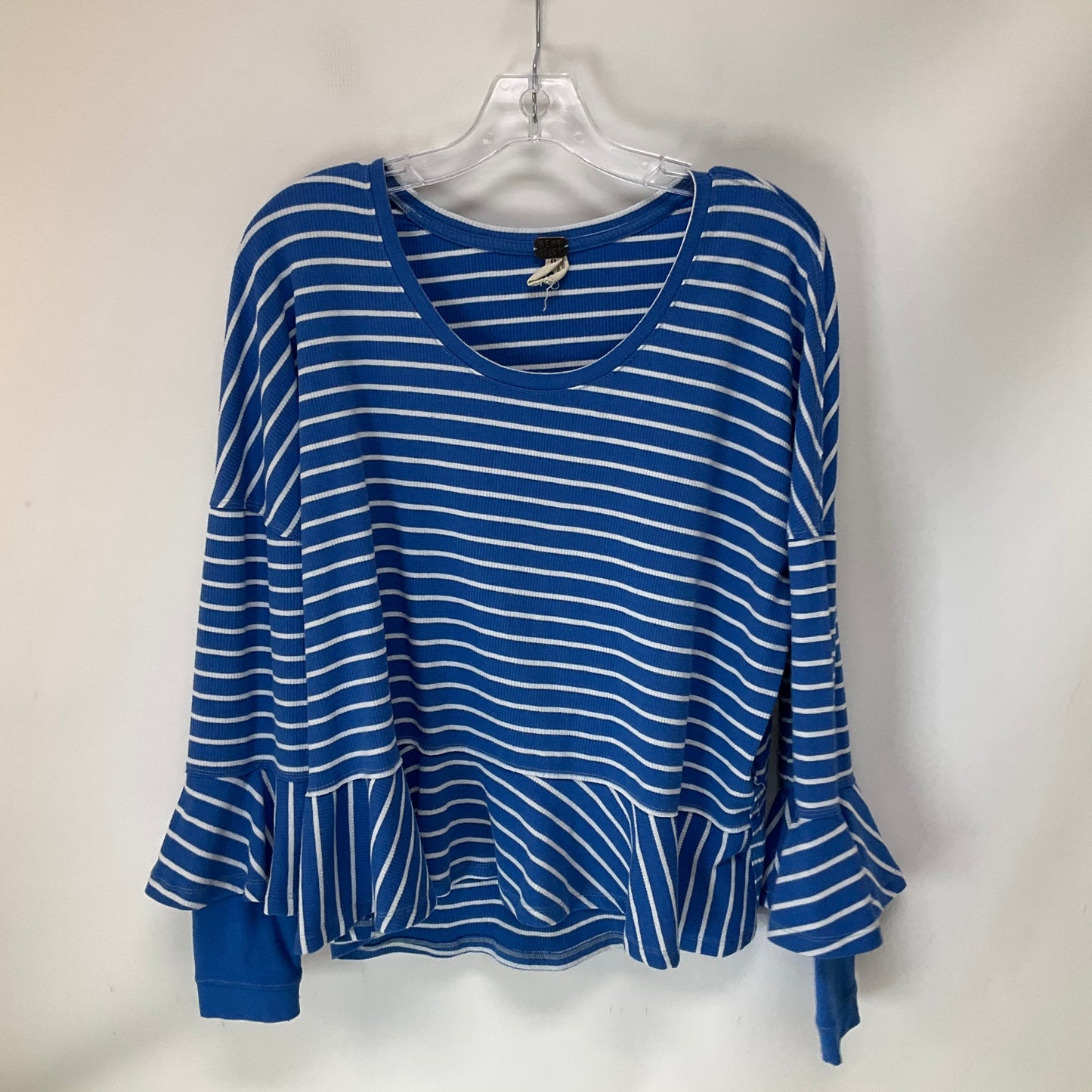 Top Long Sleeve By Weatherproof In Striped Pattern, Size: S