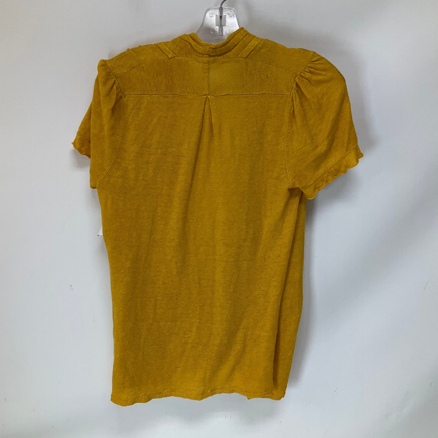 Top Short Sleeve By Moth In Yellow, Size: M