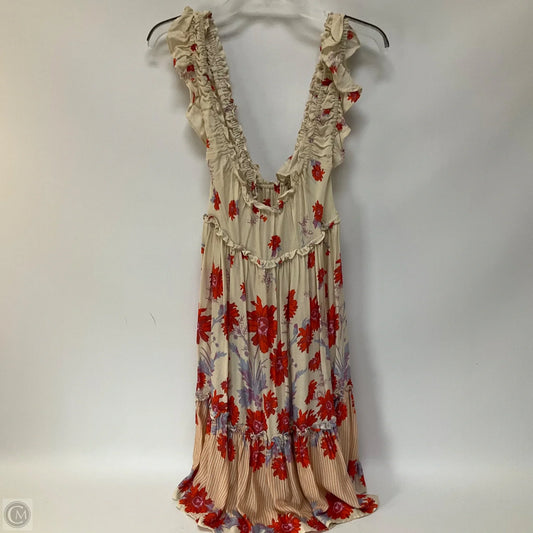 Dress Casual Short By Free People In Floral Print, Size: L