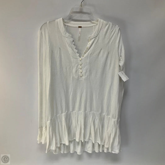 Top Long Sleeve By Free People In White, Size: S