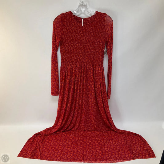 Dress Casual Maxi By Free People In Red, Size: Xs