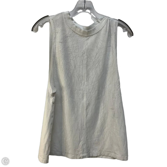 Athletic Tank Top By Lululemon In White, Size: 4