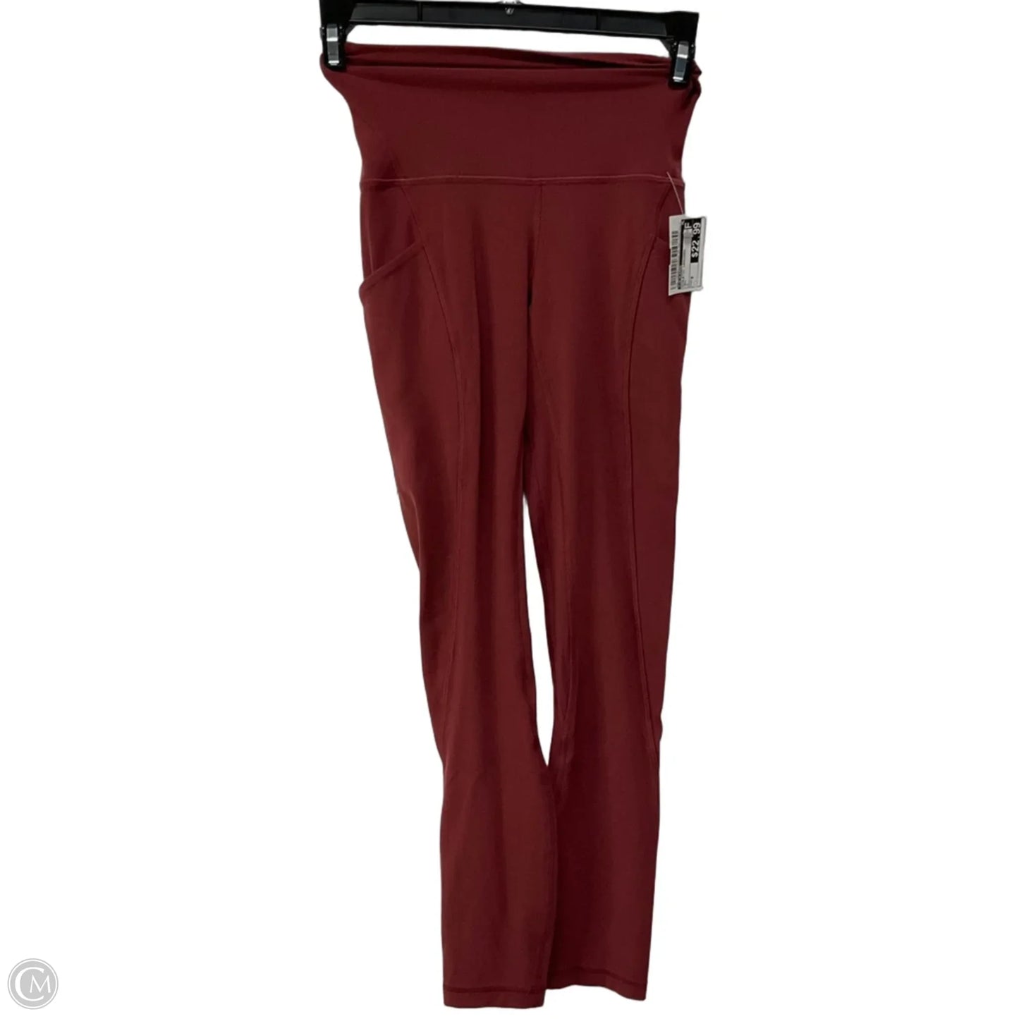 Athletic Leggings By Lululemon In Red, Size: 0