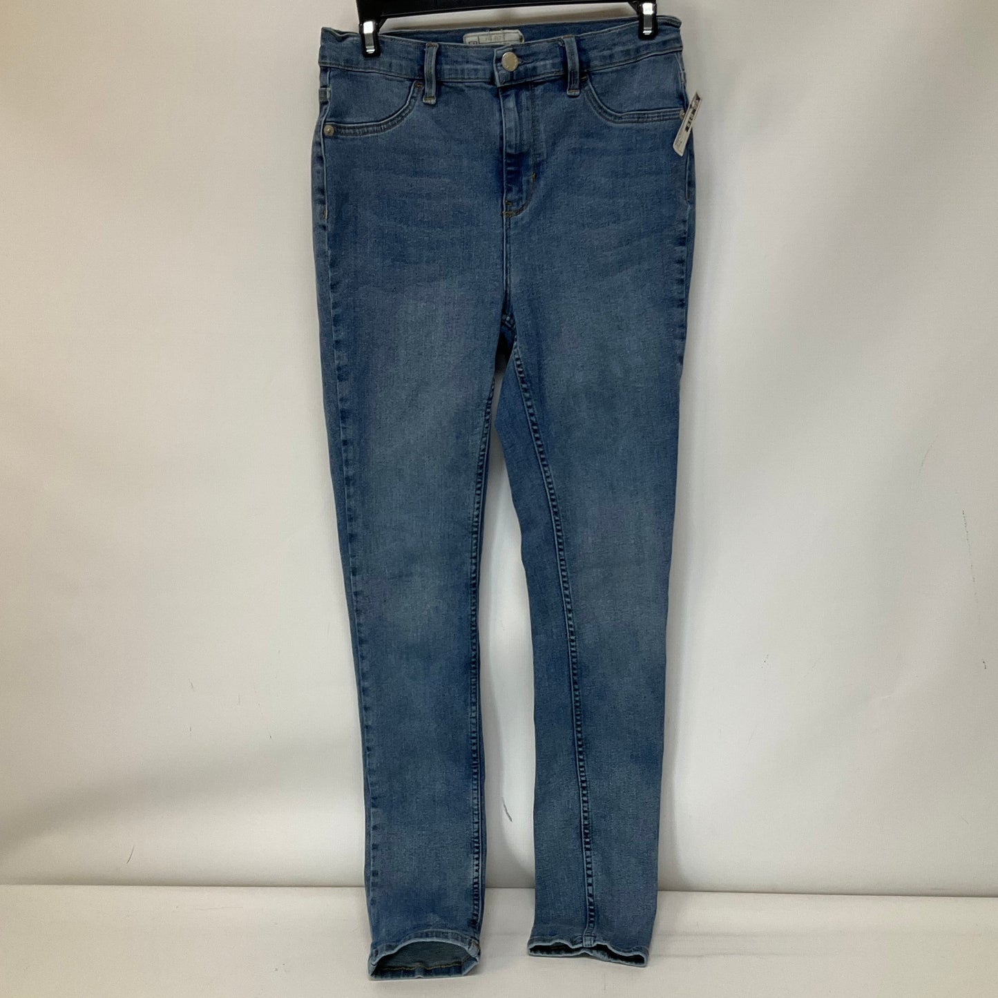 Blue Denim Jeans Skinny Free People, Size 8