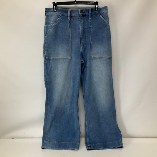 Blue Denim Jeans Cropped Wrangler, Size 10