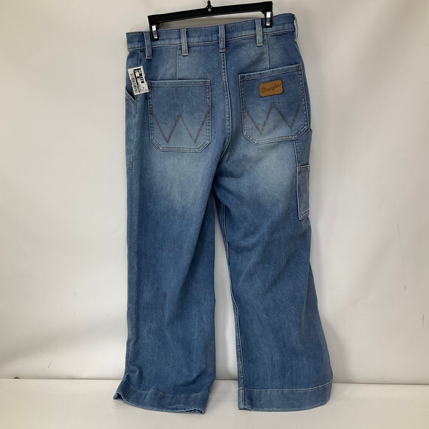 Blue Denim Jeans Cropped Wrangler, Size 10