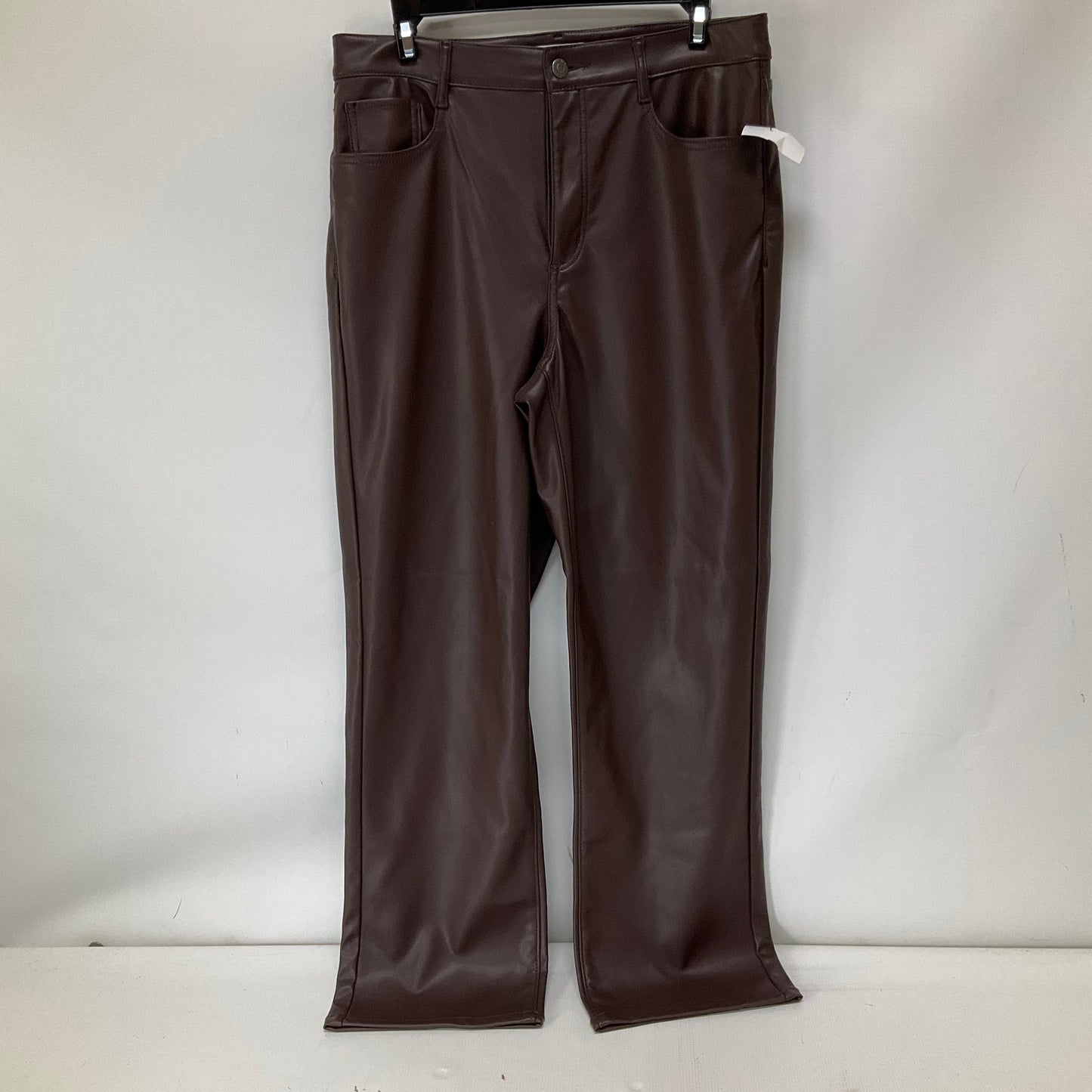 Brown Pants Wide Leg Loft, Size 8