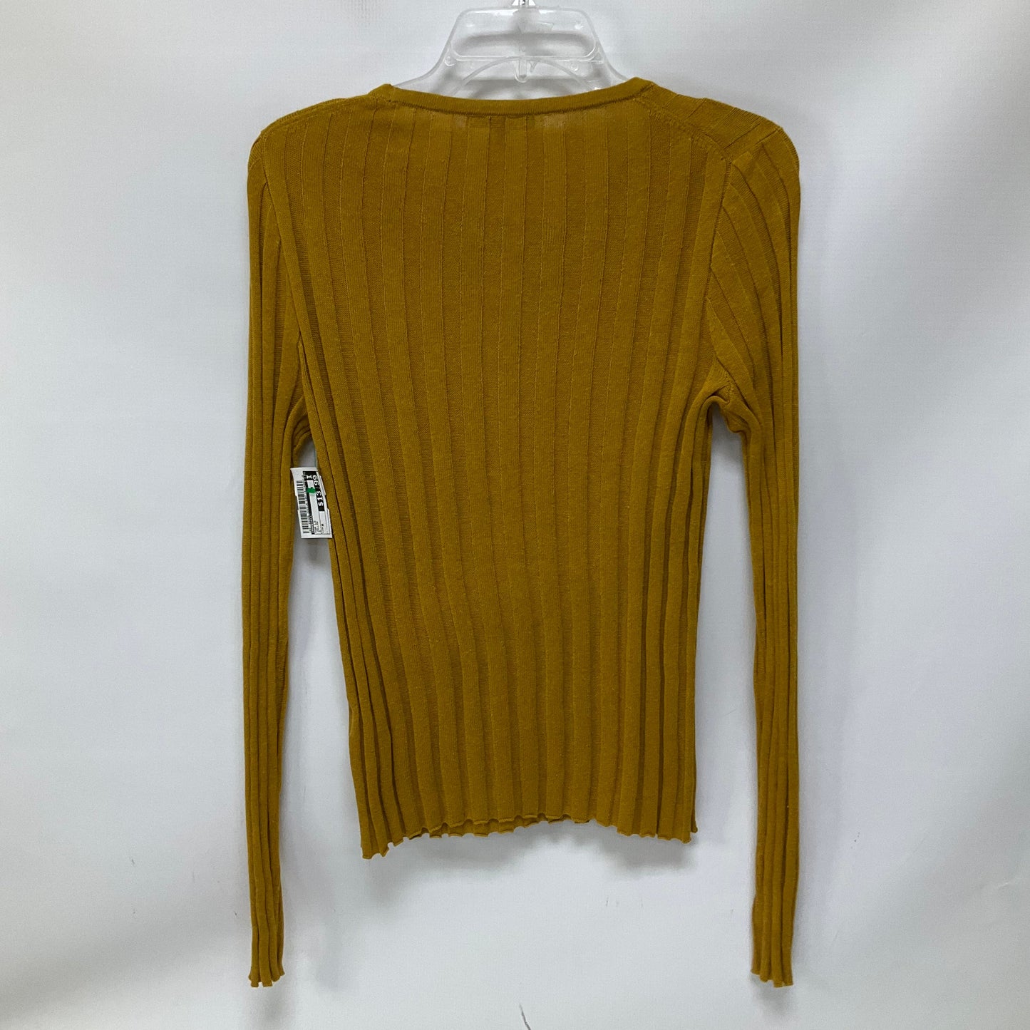 Top Long Sleeve By Madewell In Yellow, Size: M