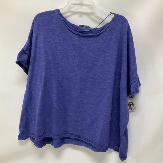 Top Short Sleeve By Free People In Blue, Size: M