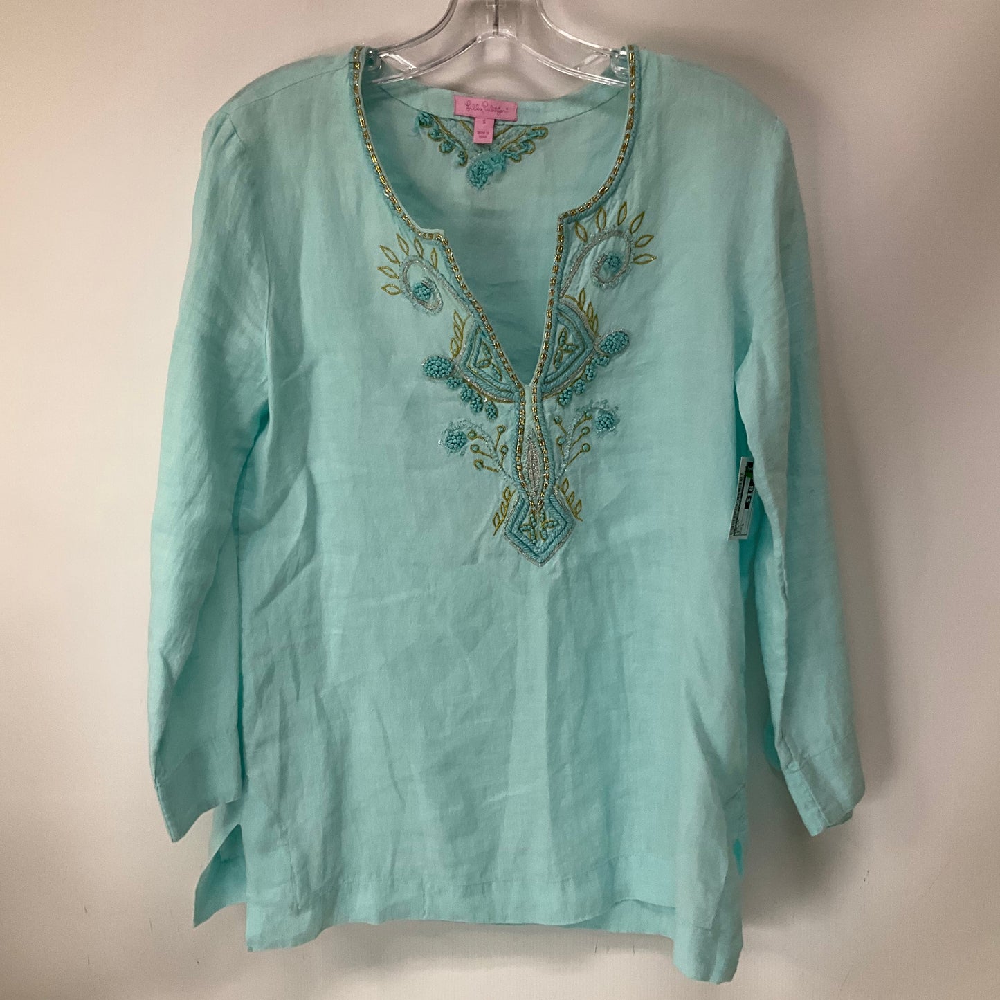 Top Long Sleeve By Lilly Pulitzer In Blue, Size: S