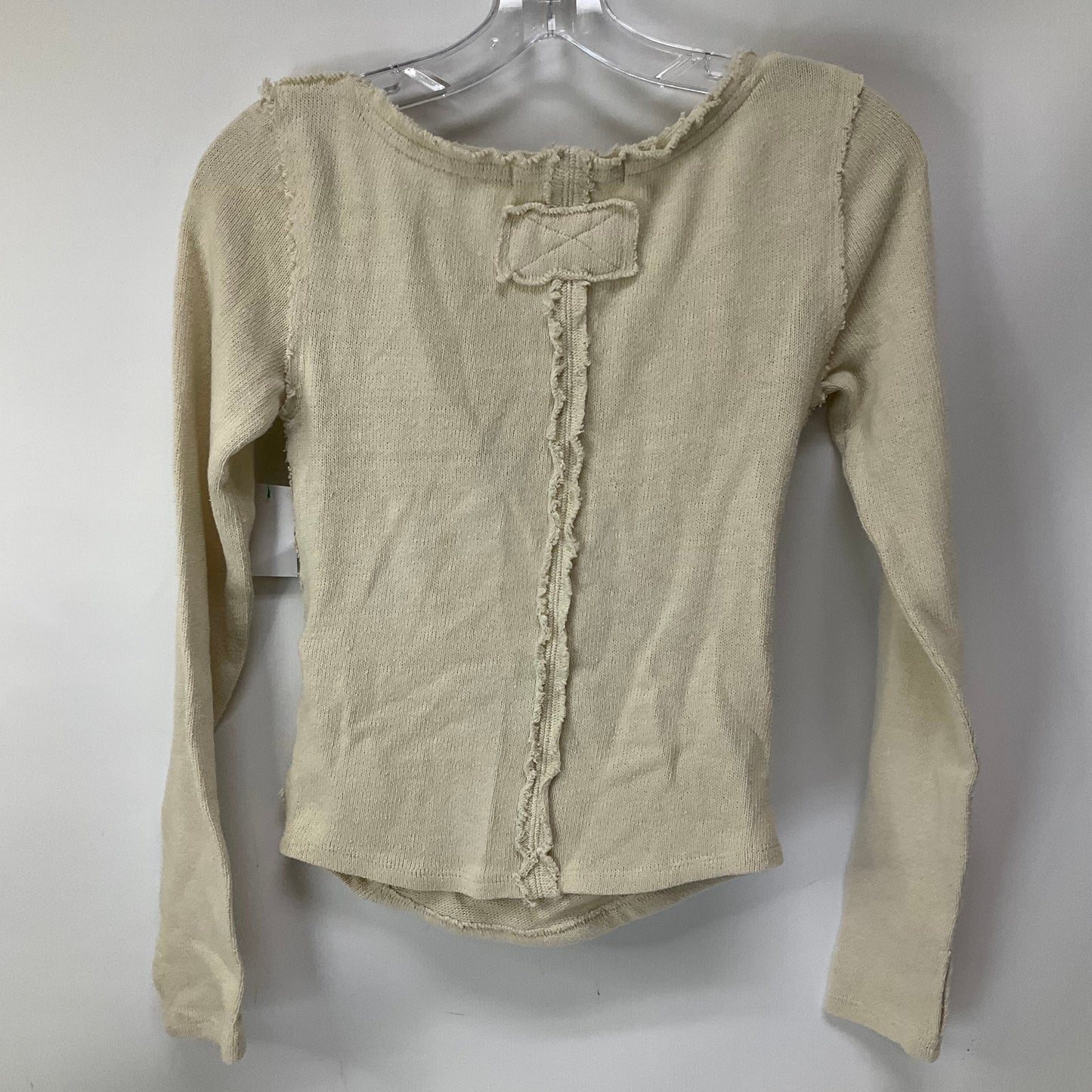 Top Long Sleeve By Free People In Cream, Size: Xs