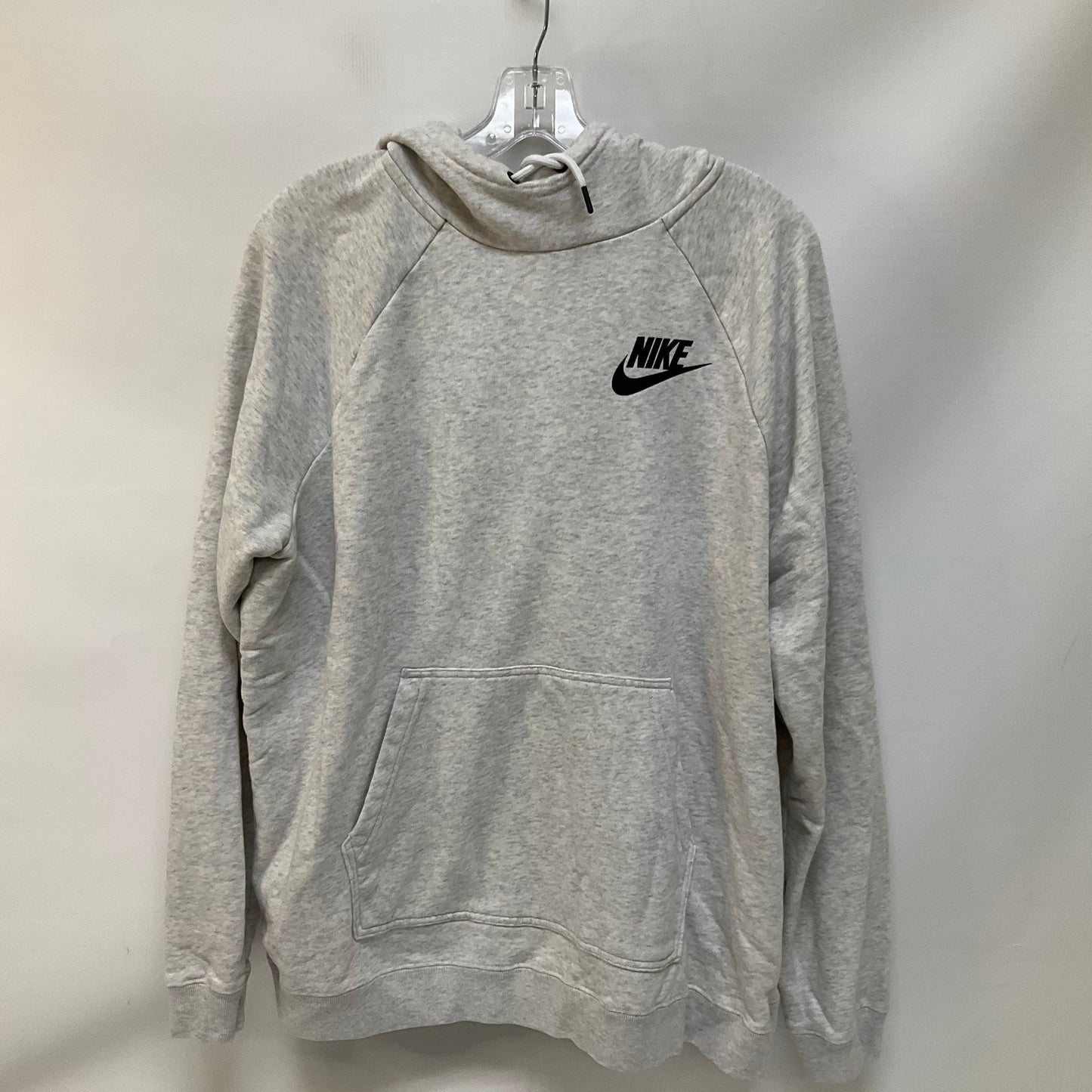 Athletic Sweatshirt Hoodie By Nike Apparel In Grey, Size: Xl