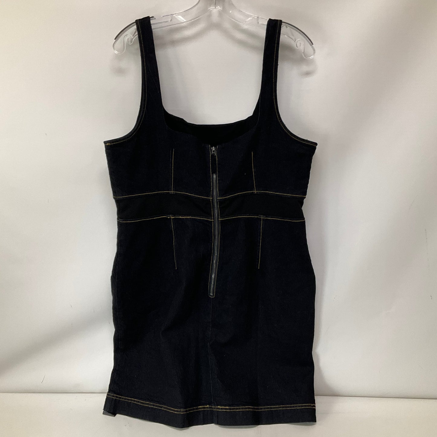 Dress Casual Short By Anthropologie In Blue Denim, Size: 14