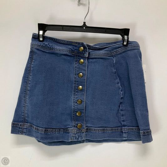 Skirt Mini & Short By Free People In Blue Denim, Size: 0