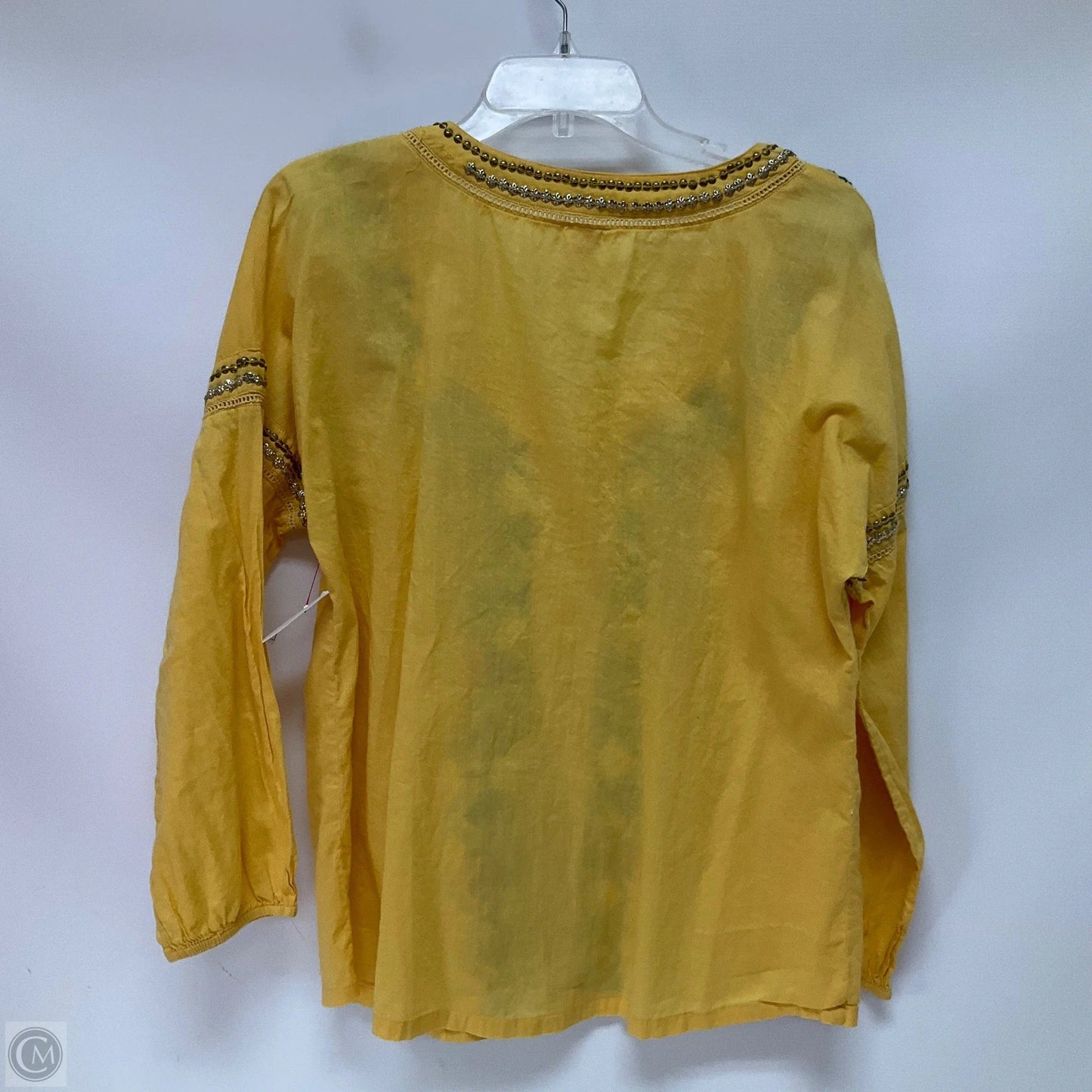 Top Long Sleeve By Sundance In Yellow, Size: L