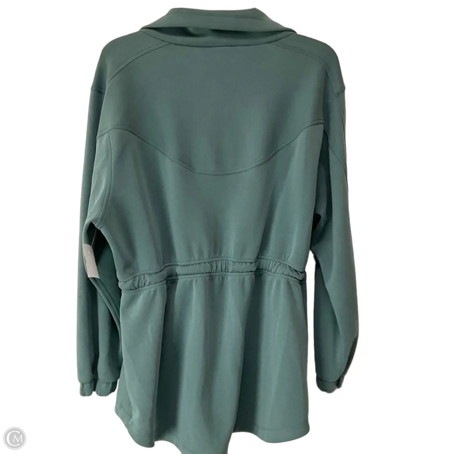 Athletic Jacket By Lululemon In Teal, Size: 10