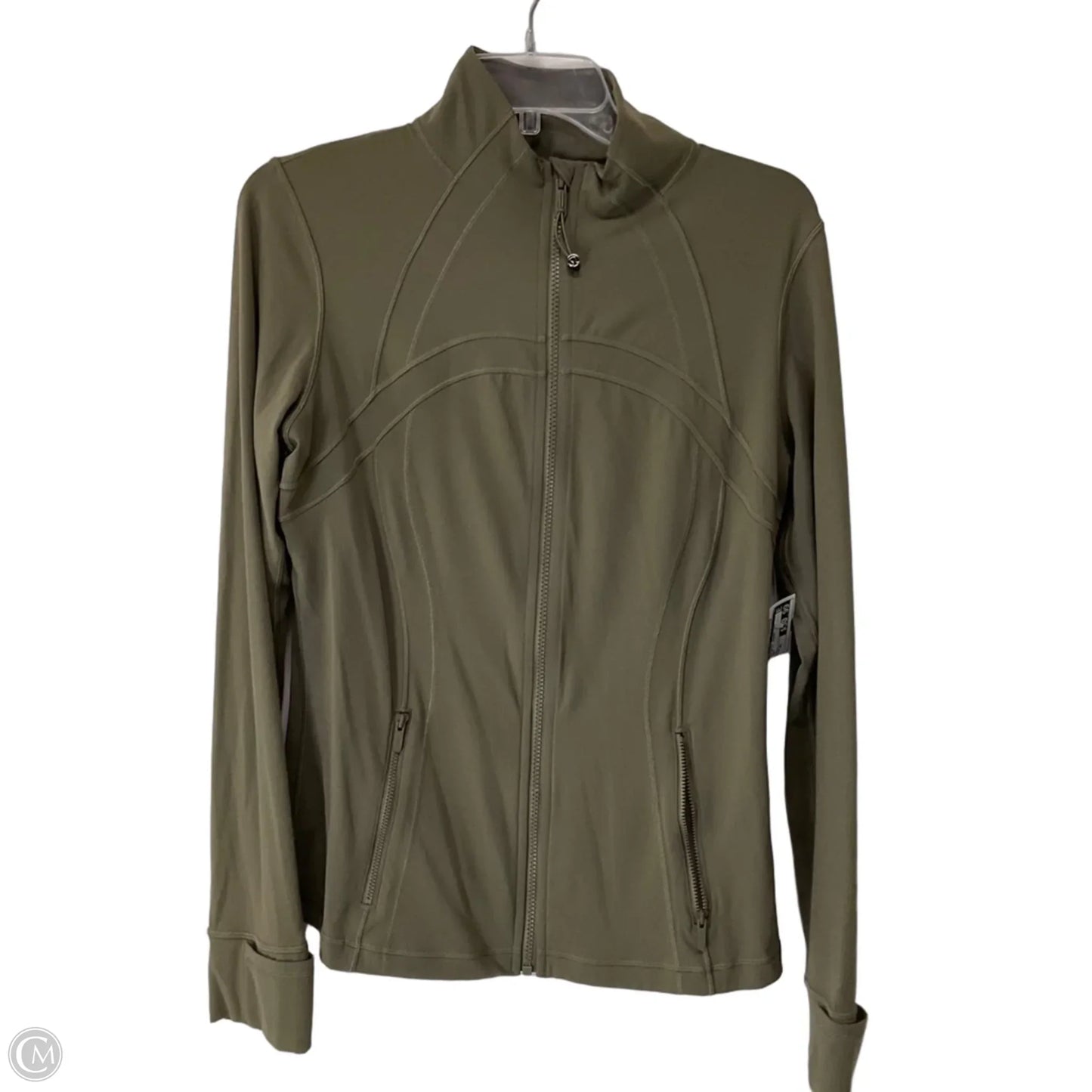Athletic Jacket By Lululemon In Grey, Size: 12