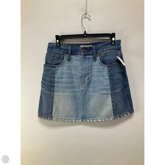 Skirt Mini & Short By Madewell In Blue Denim, Size: 2
