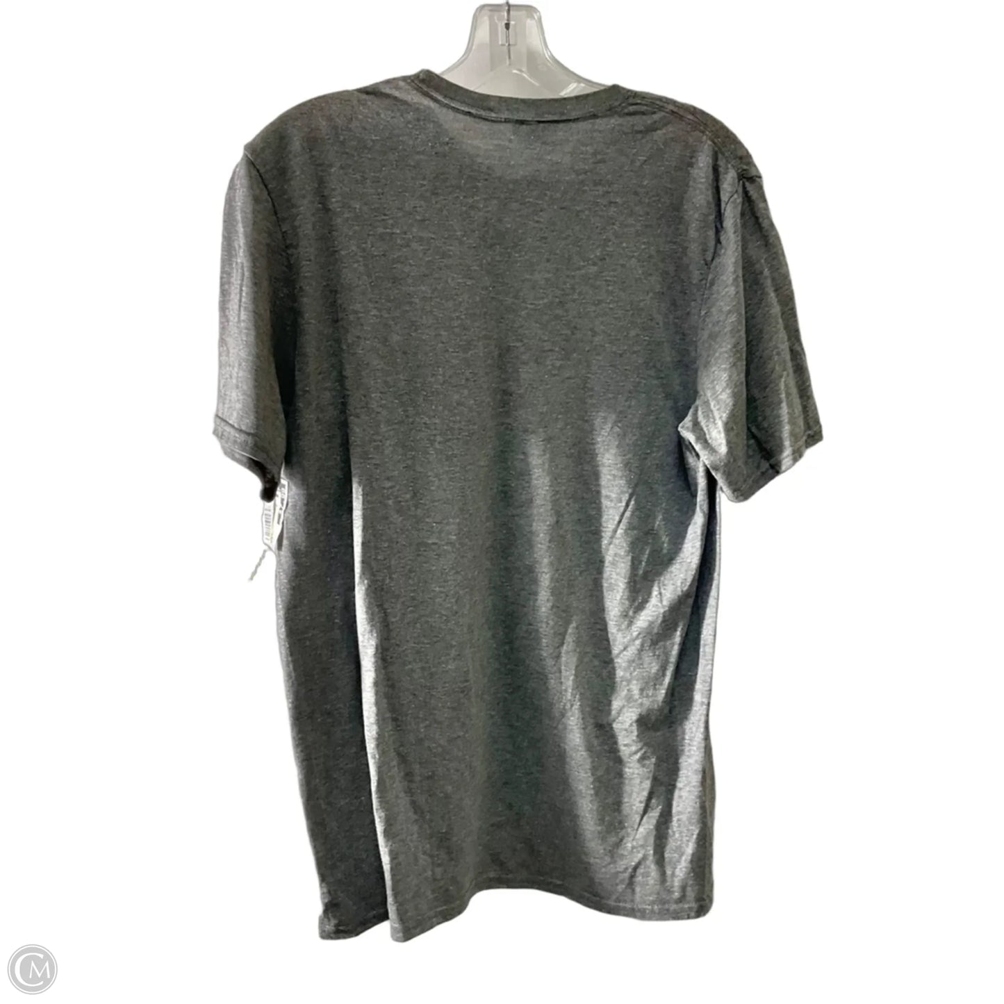 Top Short Sleeve By Gildan In Grey, Size: M