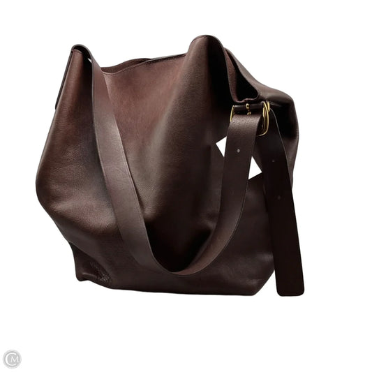 Handbag Leather By Madewell, Size: Large