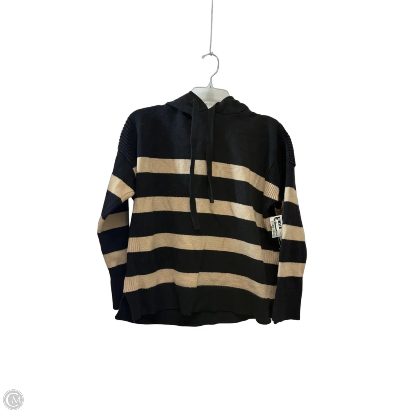 Sweater By Evereve In Black & Tan, Size: S