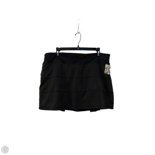 Athletic Skort By Lululemon In Black, Size: 12