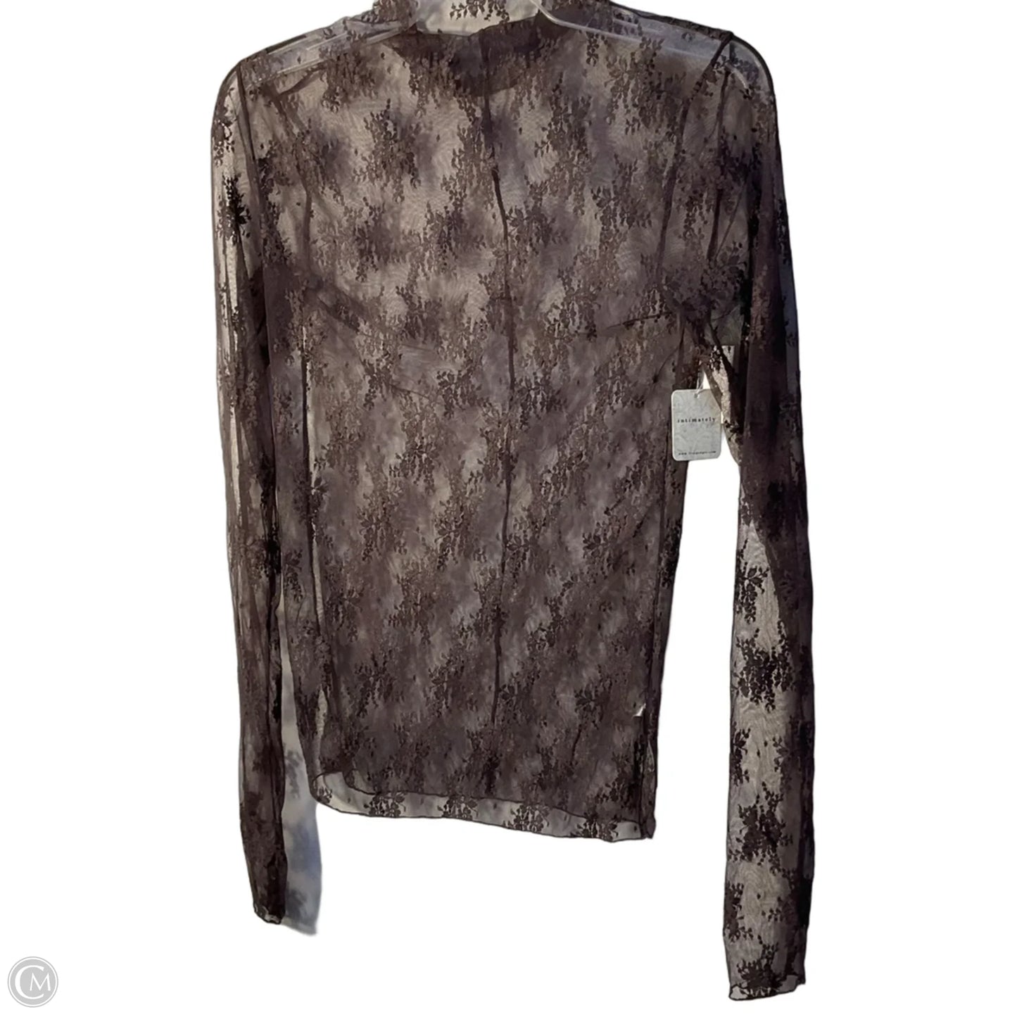Top Long Sleeve By Free People In Purple, Size: L