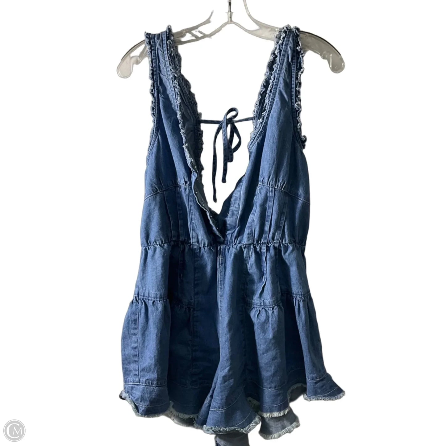 Romper By We The Free In Blue Denim, Size: M
